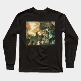 Peaceable Kingdom by Edward Hicks Long Sleeve T-Shirt